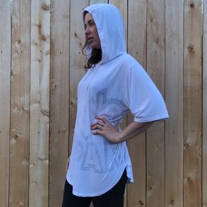 Ivy Park white thin hoodie - perfect beach cover